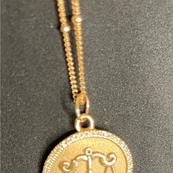Ring Concierge Zodiac Medallion Necklace Libra 14k Rose Gold - Picture 12 of 13